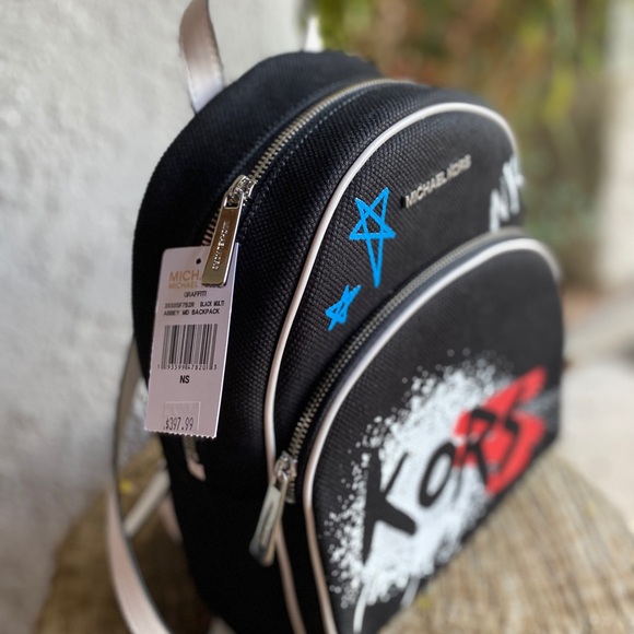 Michael Kors Graffiti Abbey Md Backpack - Picture 5 of 6